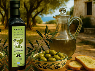 Organic extra virgin greek olive oil