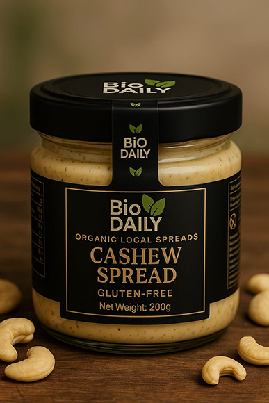 Organic cashew spread